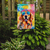 Golden Retriever Hippie Dawg Garden Flag