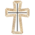 Wall Cross Stone Finish Resin Metal