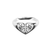 Ring Filigree Heart/Cross Silver Size 5