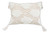 13" X 18" Beige and White Throw Pillow with Tassels