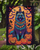 Keeshond Witchy Halloween Garden Flag