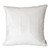 Homeroots Home Decor Quilted Velvet White Square Throw Pillow, 20 x 20 x 4 Inches