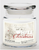 Courtside Market White Christmas Candle Glass Jar with Glass Lid