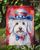 Coton de Tulear Patriotic American Garden Flag