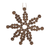 Wood Bead Snowflake Ornament 