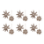 Wood Bead Snowflake Ornament 