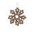 Wood Bead Snowflake Ornament 