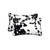 Homeroots Home Decor 12 X 20 X 5 Inches Sugarland Black and White Faux Pillow 2 Pack