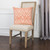 Homeroots Home Decor Orange White Distressed Damask Throw Pillow, Orange and White, 22 x 22 Inches