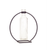 Hanging Vase in Circle Stand (Set of 4)  9"H