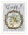 Thankful Wreath White Framed Print Wall Art