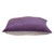 Homeroots Home Decor Purple and Dark Gray Dual Solid Color Reversible Throw Pillow