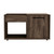 32" Brown Wood Coffee Table With Shelf