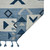3' X 5' Black Gray And Sky Blue Wool Abstract Geometric Handmade Area Rug With Fringe