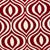 20" X 7" X 20" Transitional Red And White Pillow Cover With Poly Insert
