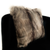 Plutus Gray,Charcoal,Black Brandy Grey Fox Animal Faux Fur Luxury Throw Pillow