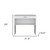 32" White Wood Computer Desk With Drawer