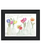 Live Life in Full Color Tulips Black Framed Print Wall Art