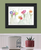 Live Life in Full Color Tulips Black Framed Print Wall Art