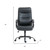 Black Adjustable Height Swivel Rolling Executive Office Chair