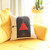 Homeroots Home Decor 18" x 18" Black and Red Abstract Zippered Handmade Polyester Throw Pillow Cover
