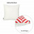 Red and White Geometric Squares Decorative Throw Pillow Cover - 4512839615455