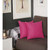 Homeroots Home Decor Set Of 2 Fuchsia Pink Modern Square Throw Pillows
