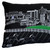 Homeroots Home Decor Lexington Nighttime Skyline Lumbar Decorative Pillow, Black, 35 Inches