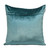 20" Teal Cotton Blend Throw Pillow