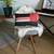 Homeroots Home Decor 12" x 20" Red Striped Zippered Handmade Polyester Lumbar Pillow Cover