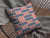 18" Red Blue Spades Zippered Suede Throw Pillow