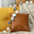 Homeroots Home Decor Set of 2 Brown Solid and Pattern Throw Pillow Covers, Brown, Set of 2