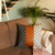 Homeroots Home Decor Set of 2 Brown Solid and Pattern Throw Pillow Covers, Brown, Set of 2