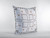16” White Floral Suede Zippered Throw Pillow