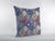 18” Turquoise Cream Trellis Suede Zippered Throw Pillow