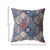 18” Turquoise Cream Trellis Suede Zippered Throw Pillow