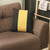 Black and Yellow Centered Strap Throw Pillow - 808230077935