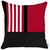 Homeroots Home Decor Red And Black Printed Geometric Throw Pillow, 18x18 Inches