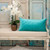Homeroots Home Decor Tufted Diamond Aqua Transitional Lumbar Pillow, 12 x 24 Inches