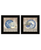 Set Of Two The Farmhouse Blues Black Framed Print Wall Art