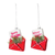 Glittered Glass Santa Letter Ornament 