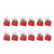 Glittered Glass Santa Letter Ornament 