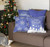 Homeroots Home Decor Set of Four 18 Inch x 18 Inches Blue Zippered Polyester Christmas Reindeer Throw Pillow Cover