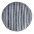 18" Blue 100% Cotton Ottoman