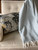 Sky Blue and White Dreamy Soft Herringbone Throw Blanket