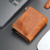 Glenrock Brown Leather Pop-up Cardholder Wallet
