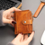 Glenrock Brown Leather Pop-up Cardholder Wallet