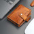 Glenrock Brown Leather Pop-up Cardholder Wallet