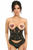 Lavish Sheer Lace Open Bust Underwire Short Underbust Corset