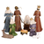 Nativity 9 Piece 8H Colorful Wood Look
